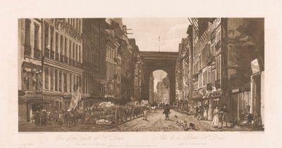 Vue de la porte de St. Denis - Frederick Christian Lewis the Elder