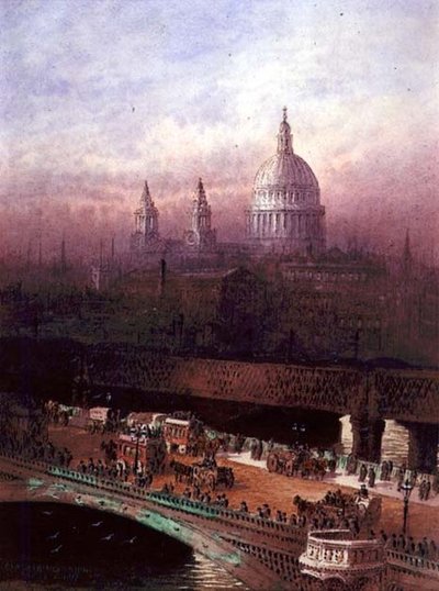 Pont de Blackfriars et St. Paul