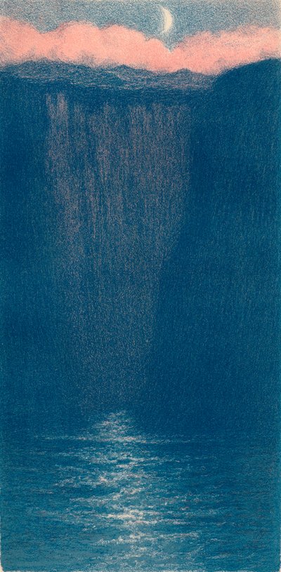 Auto-lithographie par F. F. Foottet, vers 1900 - Frederick Francis Foottet