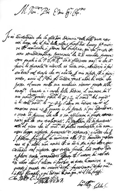 Lettre de Galilée, 1627 1865 - Frederick George Netherclift