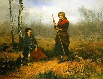 Ramasser des feuilles - Frederick Gerald Kinnaird