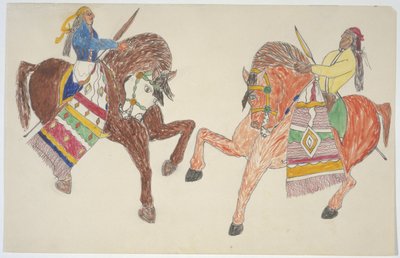 Deux hommes à cheval - Frederick Gokliz