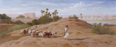 Un berger de chèvres près du Caire - Frederick Goodall