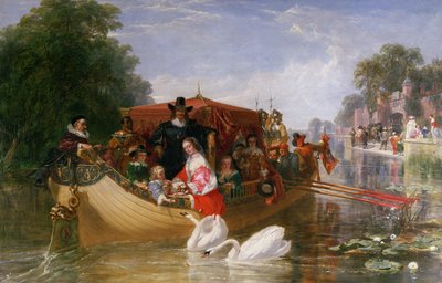 Les jours heureux de Charles Ier, 1855 - Frederick Goodall