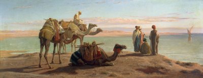 En attendant le bateau, Golfe de Suez, 1872 - Frederick Goodall