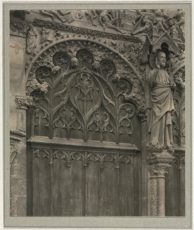 Cathédrale de Bourges : Crypte sous la nef, vers 1900 - Frederick Henry Evans