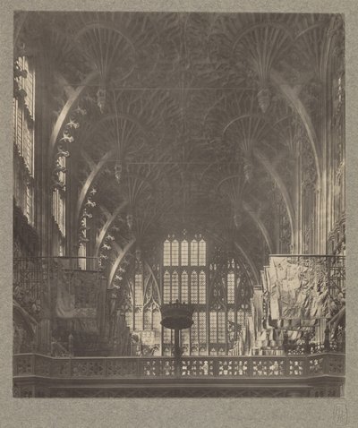 Chapelle Henri VII : Toit à voûtes en éventail et traceries - Frederick H. Evans