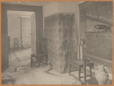 Manoir de Kelmscott : Passage vers la chambre lambrissée - Frederick H. Evans