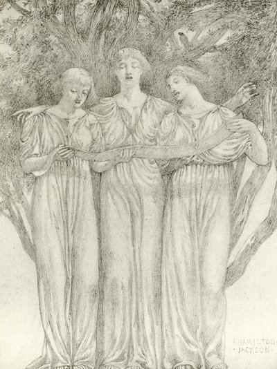 Les fées (gravure) - Frederick Hamilton Jackson