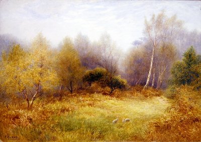 Lapins dans une clairière forestière - Frederick Henry Evans