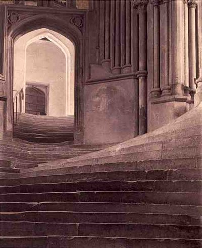 Les marches de la cathédrale de Wells - Frederick Henry Evans