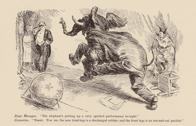 Éléphant de pantomime - Frederick Henry Townsend