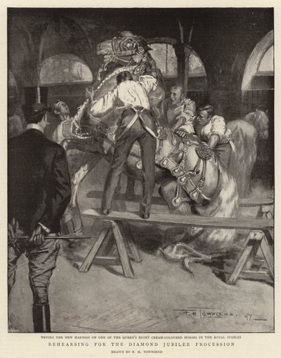 Répétition pour le défilé du jubilé de diamant - Frederick Henry Townsend