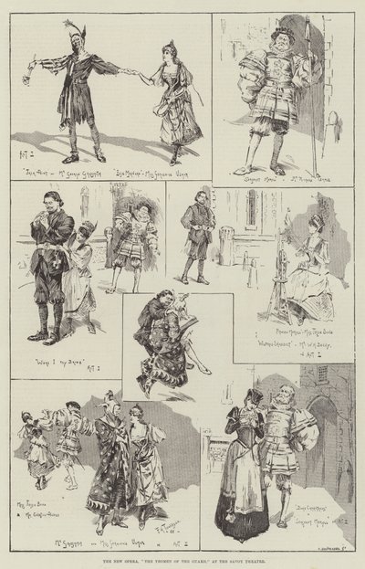 La Nouvelle Opéra, Les Yeomen de la Garde, au Savoy Theatre - Frederick Henry Townsend