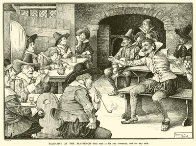 Bavard à la table d