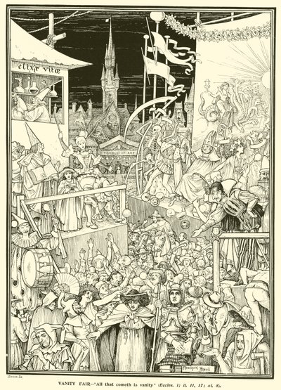 La foire aux vanités (gravure) - Frederick Hurten Rhead