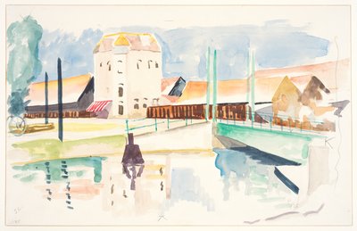 Pont et bâtiments - Frederick James Porter