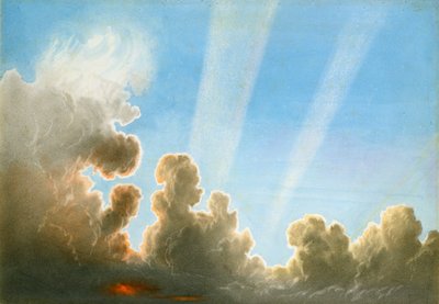 Orage passant sur le Black Country, coucher de soleil - Frederick Joseph Butler Lines