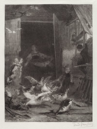 Sans titre (Scène de ferme) - Frederick Juengling
