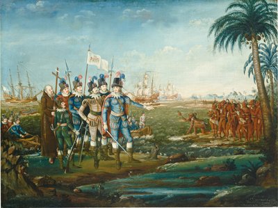 Premier débarquement de Christophe Colomb, 1800-1805 - Frederick Kemmelmeyer