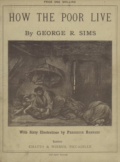 Page de titre de Comment les pauvres vivent par George R. Sims - Frederick L. Bernard