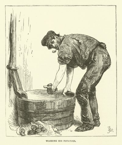 Lavage de ses pommes de terre - Frederick L. Bernard