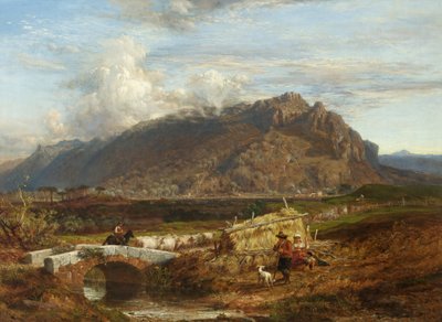 Mont Soracte dans la campagne romaine, 1863 - Frederick Lee Bridell