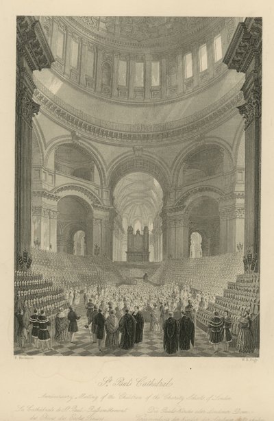 Réunion anniversaire des enfants des écoles de charité de Londres - Frederick Mackenzie
