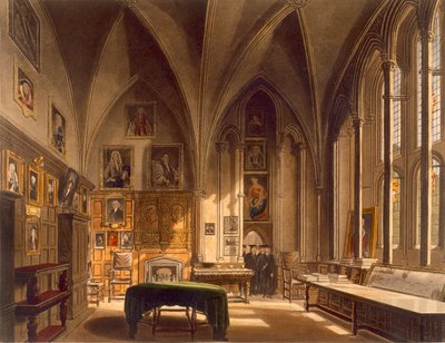 Intérieur de la salle capitulaire, illustration de 