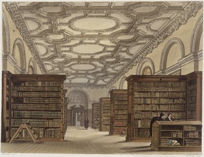 Intérieur de la bibliothèque publique, Cambridge, de 