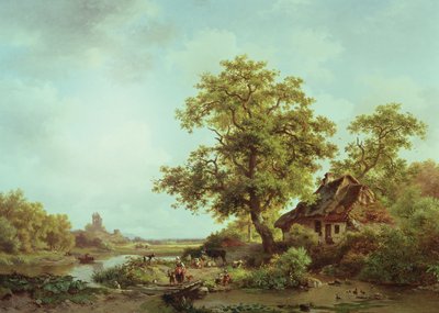 Paysage boisé - Frederick Marianus Kruseman