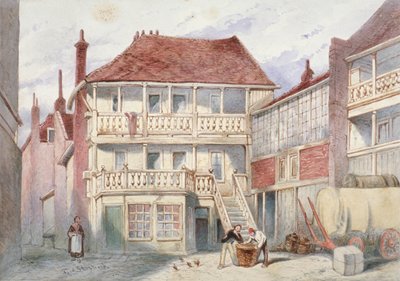 Vue de la taverne du Cor de Chasse, Holborn, Londres - Frederick Napoleon Shepherd