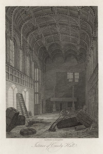 Intérieur de Crosby Hall - Frederick Nash