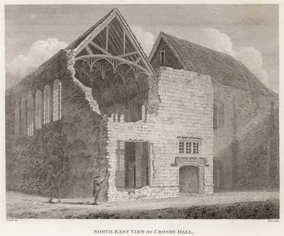 Vue nord-est de Crosby Hall - Frederick Nash
