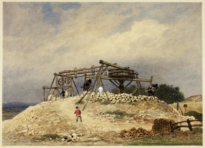Sommet du puits de mine - Frederick Nash
