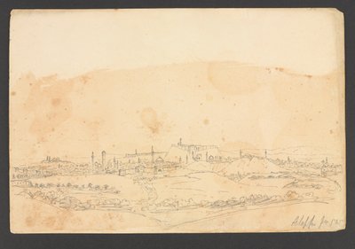 Alep depuis le sud-ouest, Syrie - Frederick Peter Layard