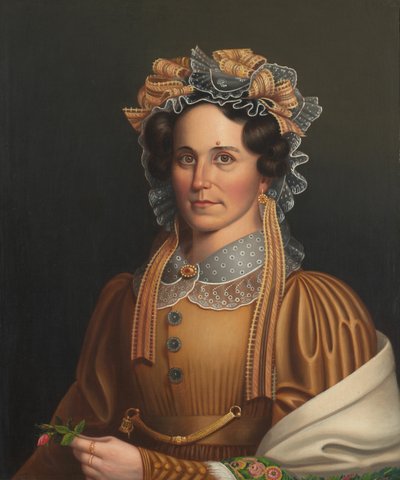 Dame en marron - Frederick R. Spencer