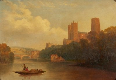 Durham depuis la rivière - Frederick Richard (manner of) Lee