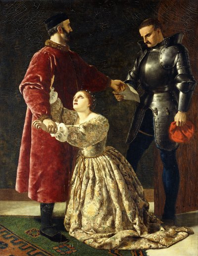 Le duc Frédéric bannissant Rosalind de sa cour - Frederick Richard Pickersgill