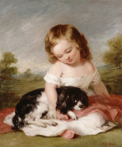 Portrait de Sir Henry M. Meysey-Thompson (1845-1929) 1er Baron Knaresborough enfant, 1860 - Frederick Richard Say