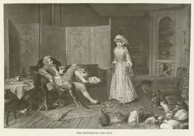 Peg Woffington et Rich - Frederick Smallfield