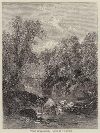Paysage fluvial gallois - Frederick William Hulme