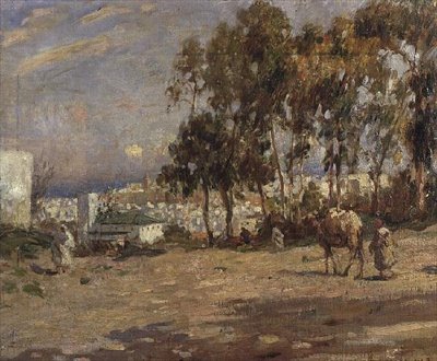 Approchant la ville - Frederick William Jackson