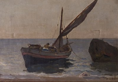 Bateaux sur le rivage - Frederick William Jackson