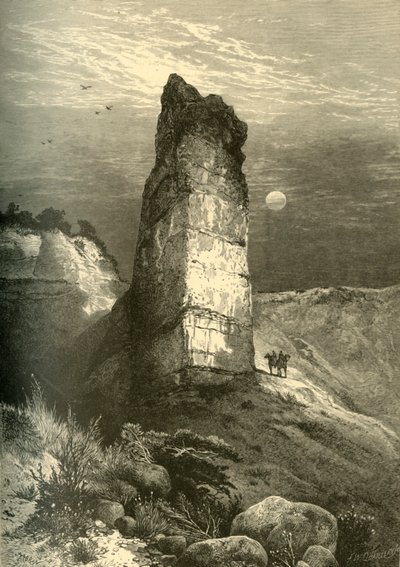 Monument Rock, Echo Canyon, 1874 - Frederick William Quartley