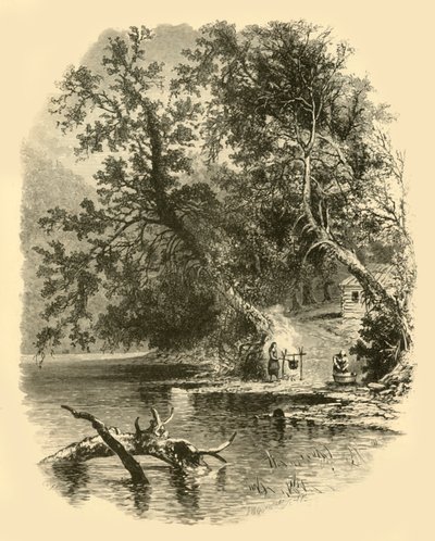 Branche nord de la Susquehanna, à Hunlocks, 1874 - Frederick William Quartley