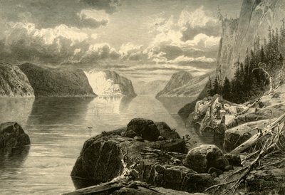 Point Noir, Trinity Rock, et Cape Eternity, Rivière Saguenay - Frederick William Quartley