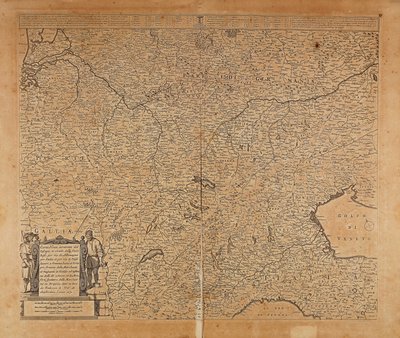 Europe centrale-nord et Italie du Nord, Carte de Frederik de Wit, Amsterdam, gravure sur cuivre - Frederick de Wit