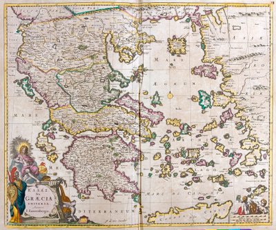 Carte de la Grèce - Frederick de Wit