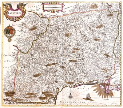 Carte du Languedoc (France) - Frederick de Wit